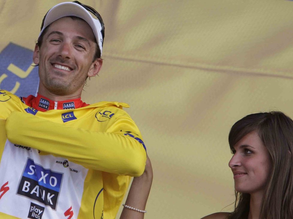 Fabian Cancellara ve žlutém trikotu