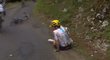 Druhý muž Tour de France Geraint Thomas po pádu musel odstoupit