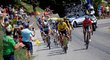 Vedoucí muž Tour de France Greg Van Avermaet během 10. etapy
