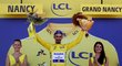 Lídr celkového pořadí Julian Alaphilippe po čtvrté etapě Tour de France