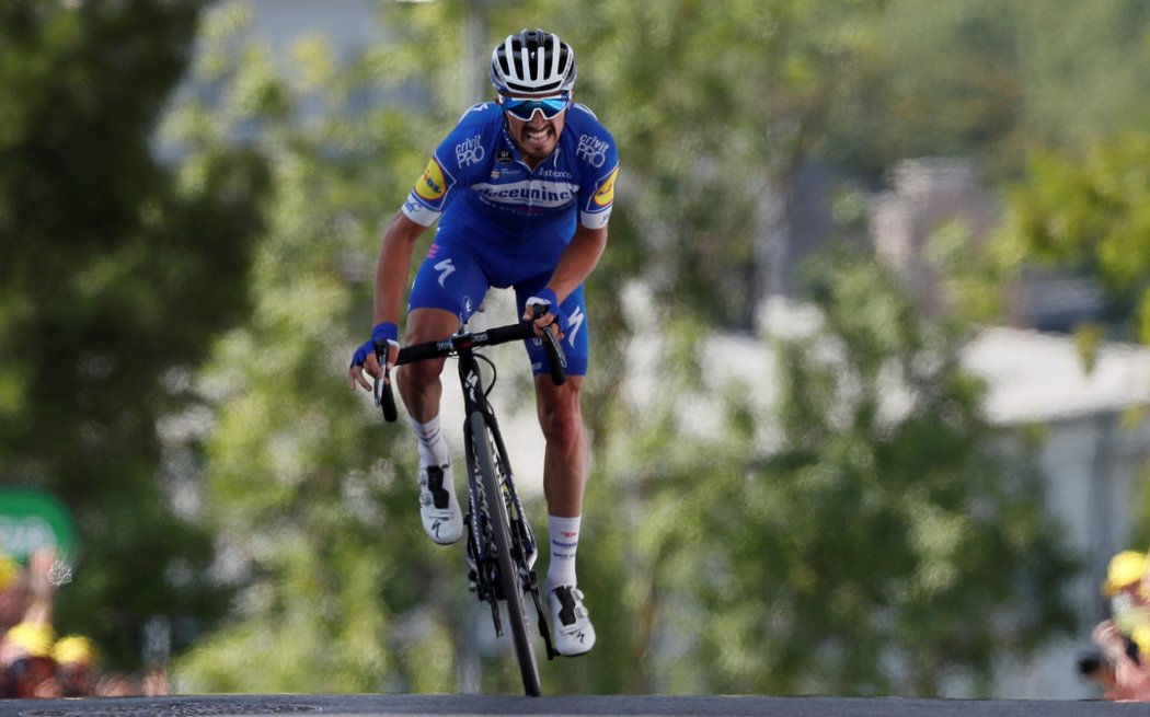 Julian Alaphilippe ze stáje Deceuninck-Quick Step je po třetí etapě novým lídrem Tour de France 2019