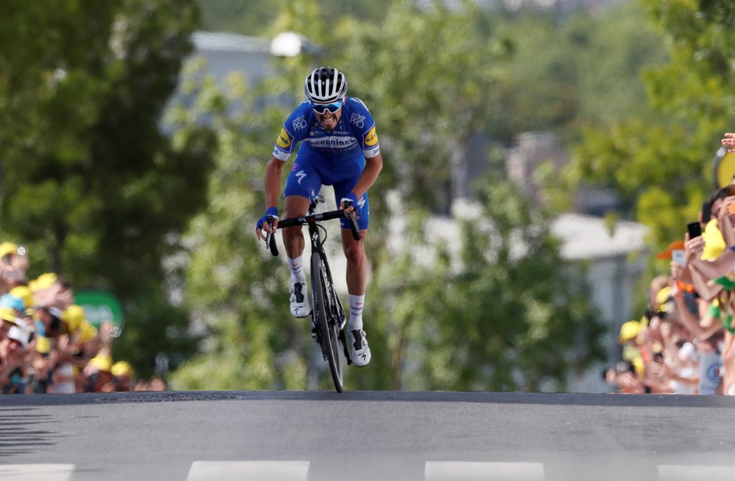 Julian Alaphilippe ze stáje Deceuninck-Quick Step je po třetí etapě novým lídrem Tour de France 2019