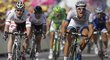 Marcel Kittel se raduje jako první jezdec z už druhého vítězství na letošní Tour