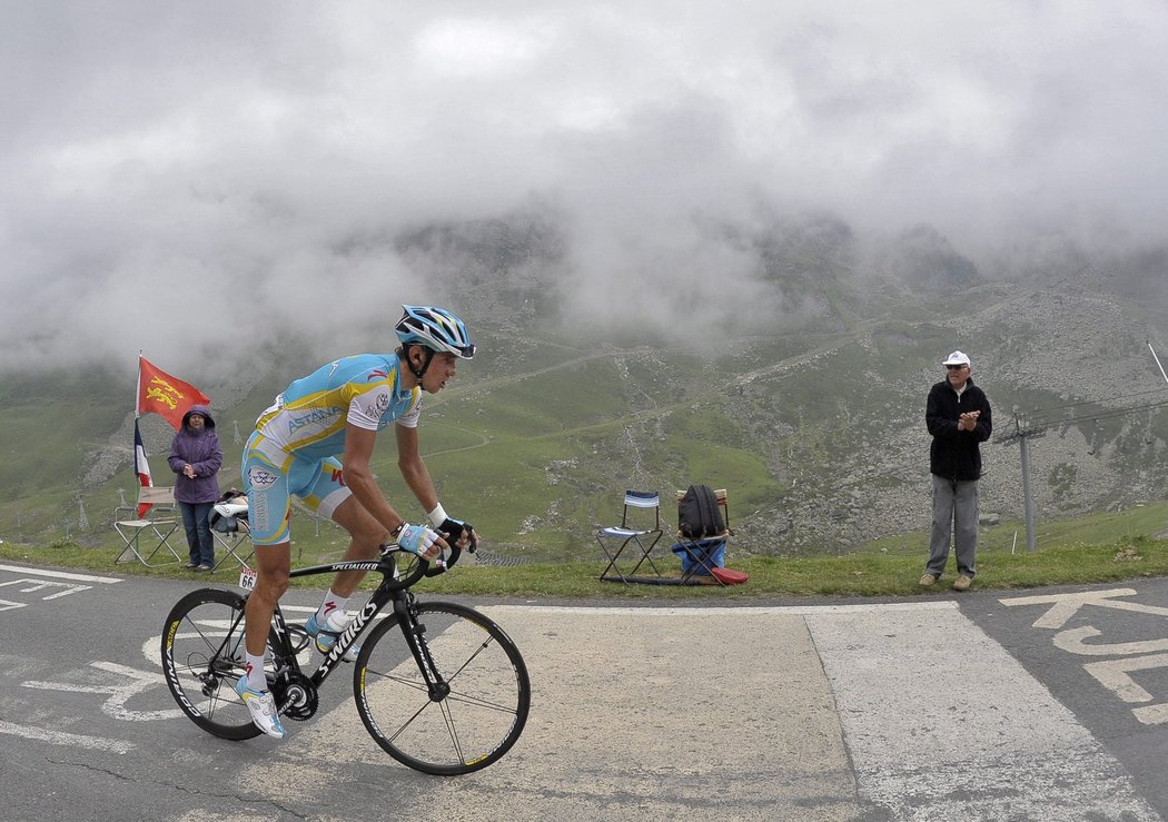 Roman Kreuziger ve čtvrteční etapě Tour de France, kde se marně snažil o únik