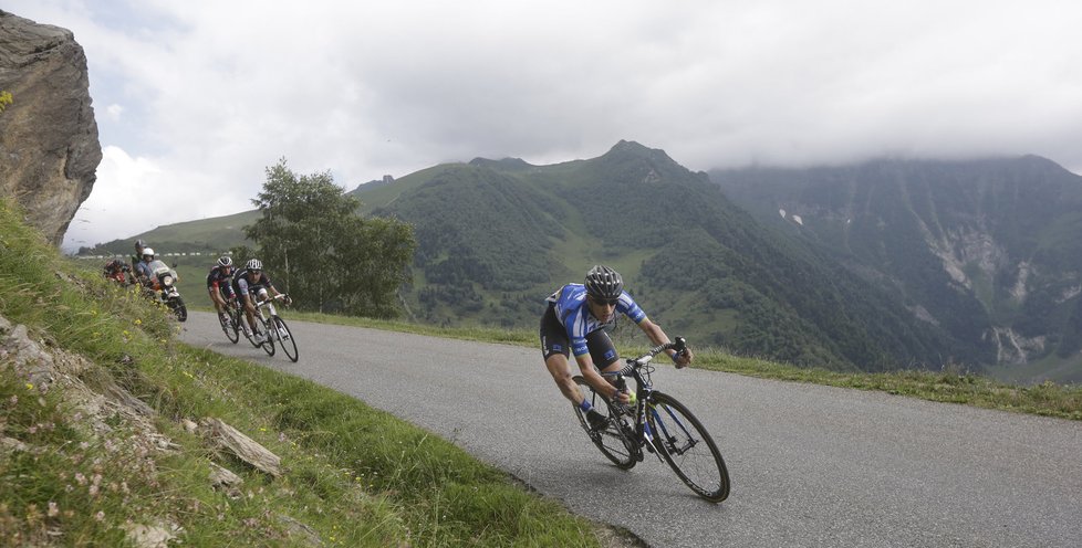 Leopold König ve sjezdu v 17. etapě Tour de France