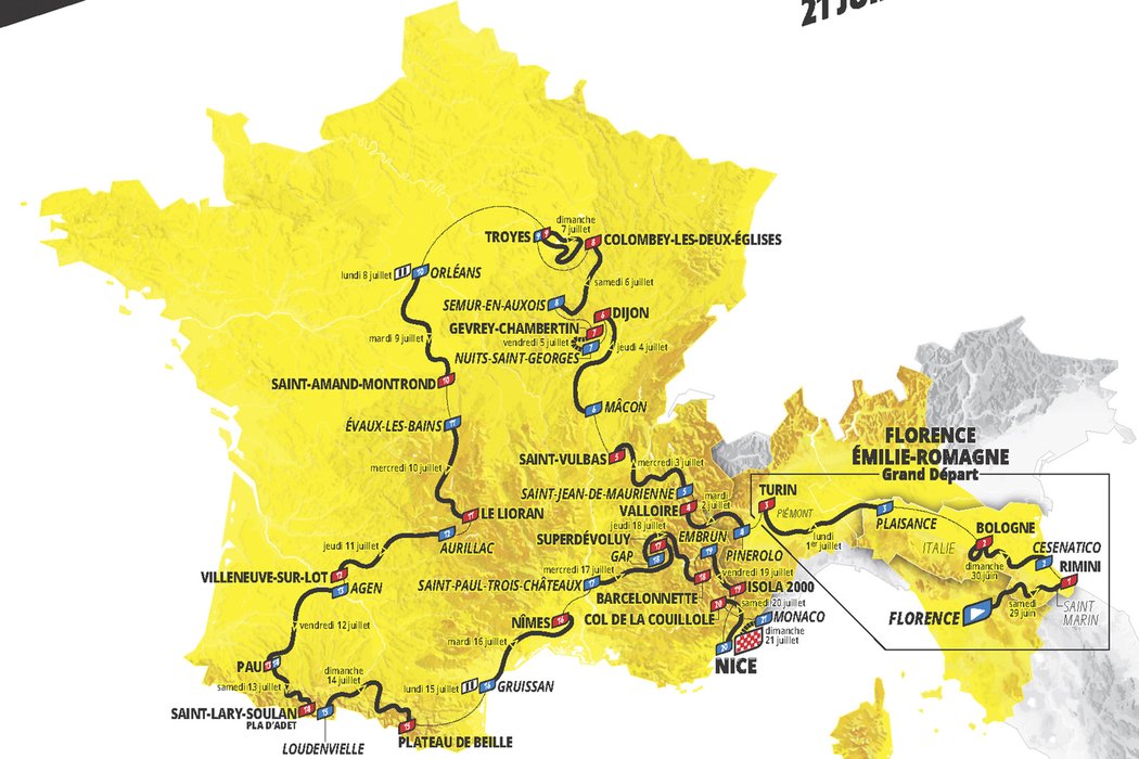 Tohle je trasa Tour de France 2024