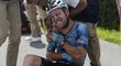 Zdrcený Mark Cavendish po pádu odstoupil