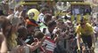 Vedoucí muž Tour de France Mike Teunissen míří na start třetí etapy