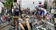 V páté etapě Tour de France byla k vidění hromadná srážka cyklistů