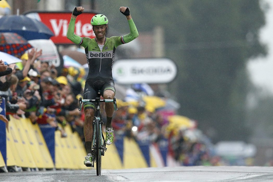 Pátou etapu Tour de France vyhrál exmistr světa v cyklokrosu Nizozemec Lars Boom