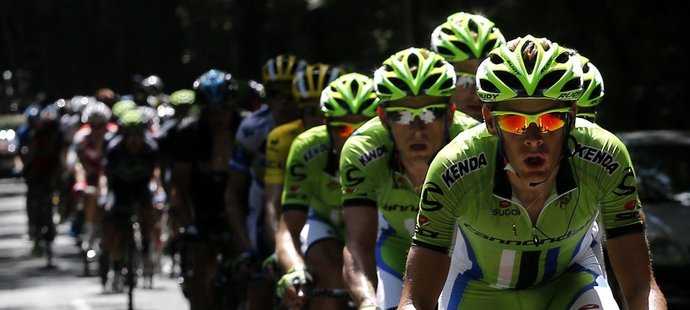 Jezdci Saganovy stáje Cannondale během letošního ročníku Tour de France