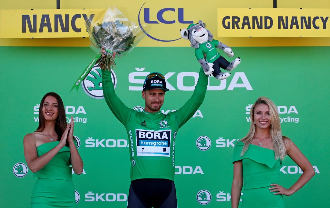 Peter Sagan, lídr spurterského pořádí, dojel ve čtvrté etapě na čtvrtém místě