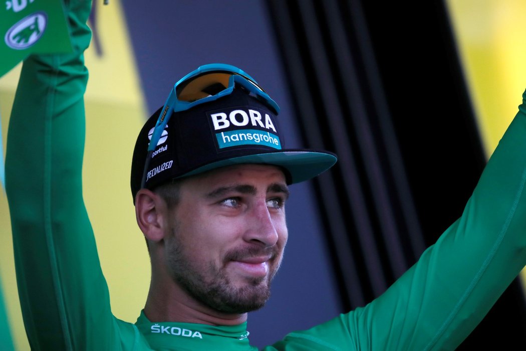 Peter Sagan, lídr spurterského pořádí, dojel ve čtvrté etapě na čtvrtém místě