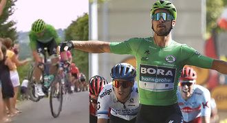 Sagan při dřině na Tour najde síly i na vtípky. Zdravil bývalého parťáka