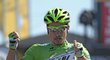 Slovenský spurtér Peter Sagan si vychutnává pocit vítěze v sedmé etapě Tour de France