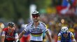 Peter Sagan slaví výhru ve třetí etapě Tour de France