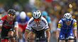 Peter Sagan spurtuje do cíle třetí etapy Tour de France