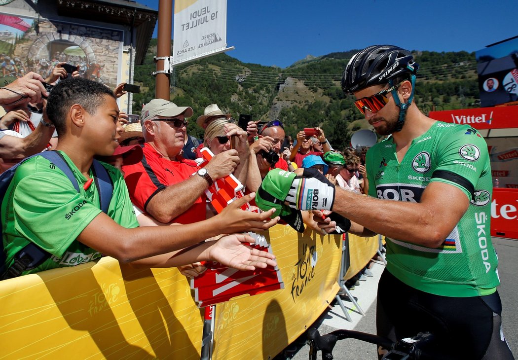 Peter Sagan před startem 12. etapy na Tour de France 2018