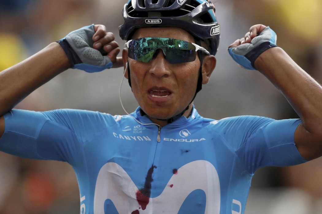 První alpskou etapu Tour de France s třemi velkými stoupáními vyhrál po úniku Kolumbijec Nairo Quintana.