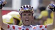 Polský cyklista Rafal Majka se raduje ze svého druhého triumfu na Tour de France