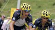 Český cyklista Roman Kreuziger se stájovým kolegou Albertem Contadorem na pódium při 100. Tour de France nedsosáhnou