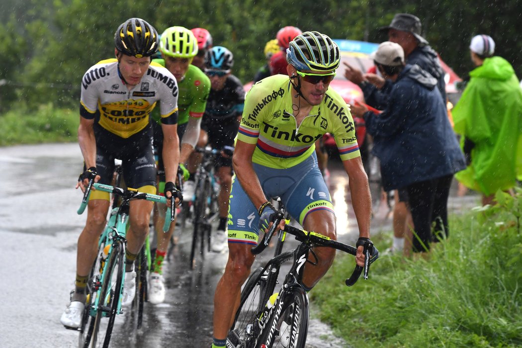 Roman Kreuziger ve svém dlouhém úniku v předposlední etapě Tour de France