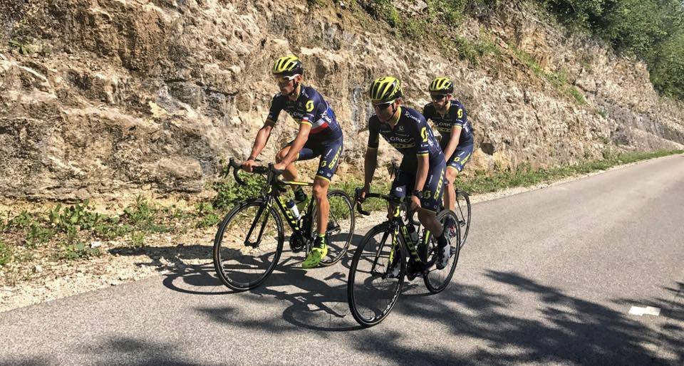 Roman Kreuziger si společně s týmovými kolegy vyzkoušel trasu osmé etapy ještě před samotným závodem