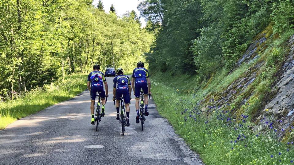 Roman Kreuziger si společně s týmovými kolegy vyzkoušel trasu osmé etapy ještě před samotným závodem