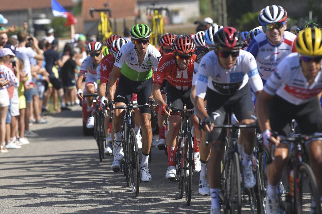 Roman Kreuziger v pelotonu Tour