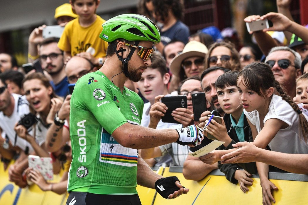 Peter Sagan dojel v zeleném až do Paříže