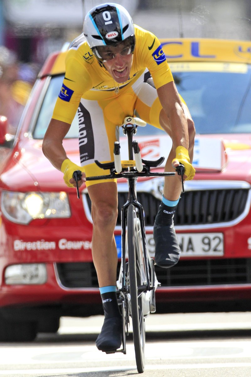 Andy Schleck během dvacáté etapy Tour de France