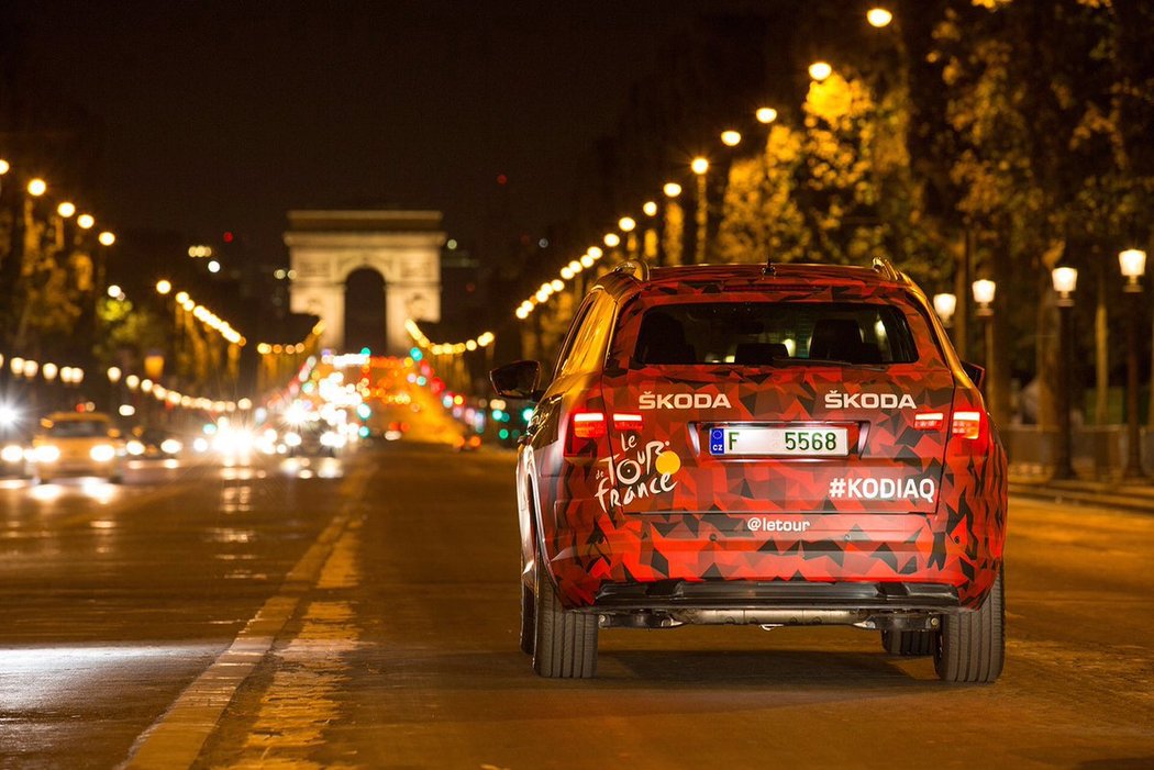 V sobotu si nová Škoda Kodiaq vyzkoušela trasu závěru Tour de France