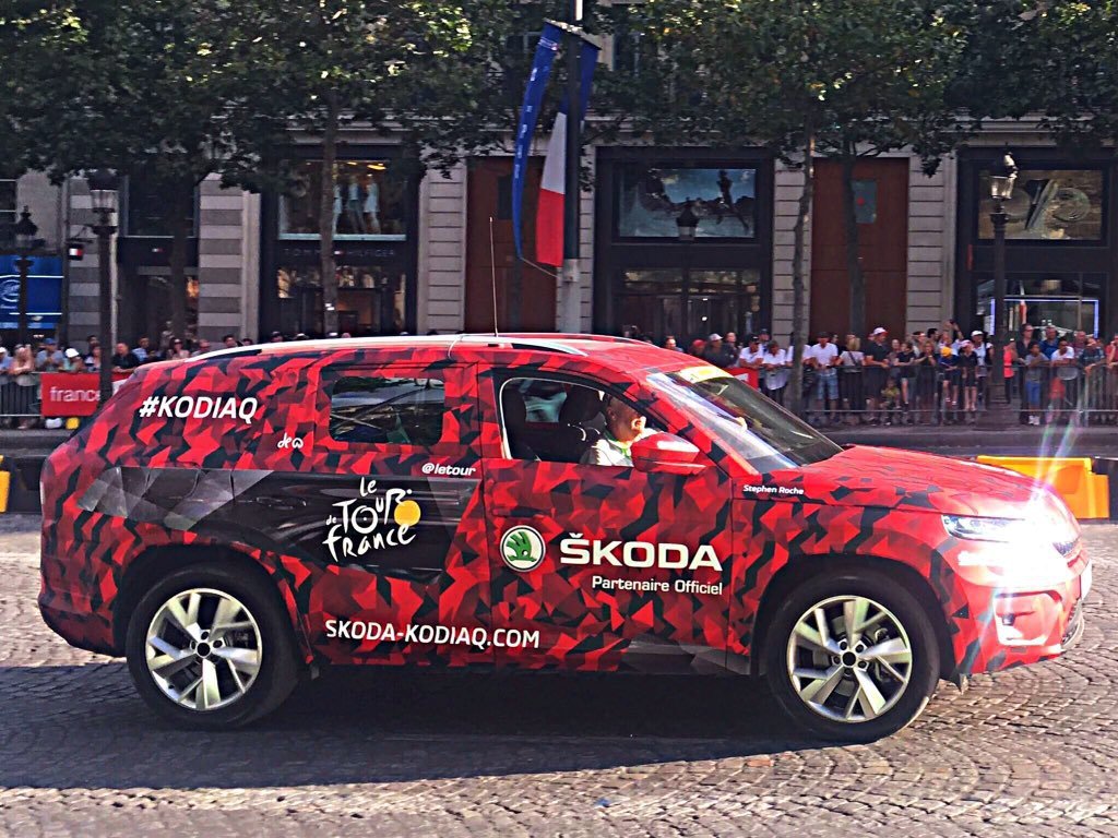 Nová Škoda Kodiaq vedla cyklisty do cíle Tour de France