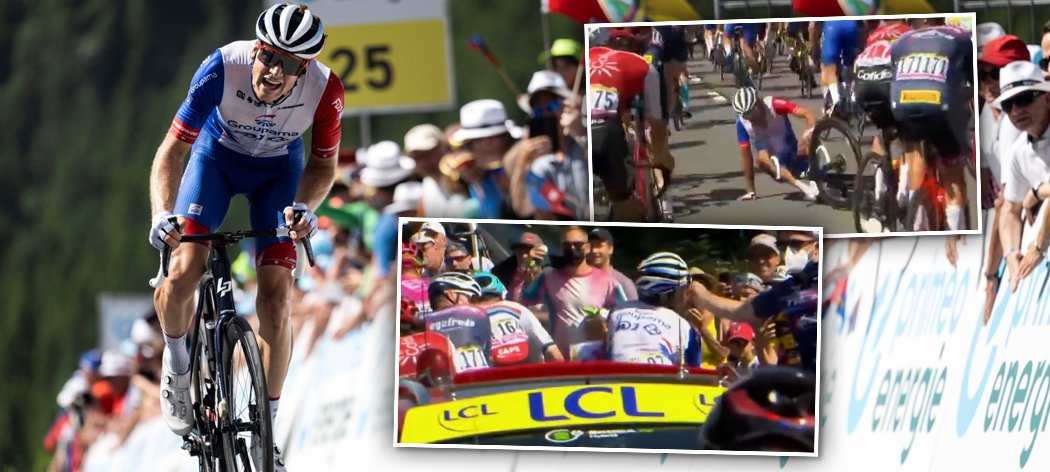 Francouzský cyklista Thibaut Pinot má za sebou nepříjemnou etapu na Tour de France