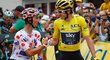 Vítěz Tour de France Geraint Thomas s nejlepším vrchařem Julianem Alaphilippem