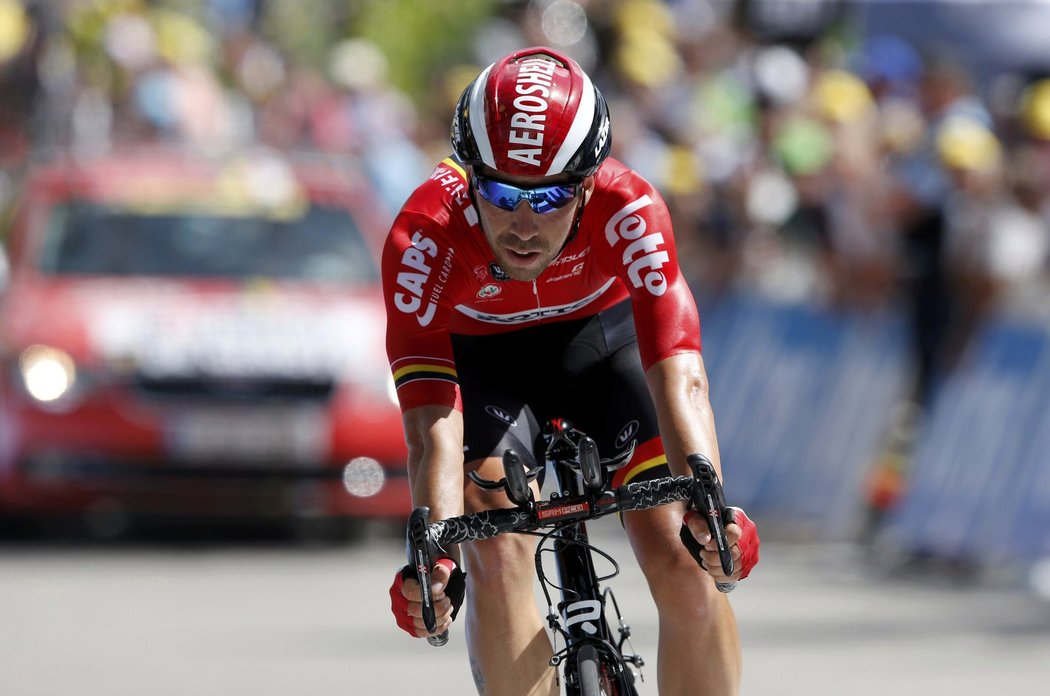 Thomas De Gendt na časovce na Tour de France