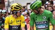 Vítěz letošního ročníku Tour de France Geraint Thomas a nejlepší sprinter Peter Sagan