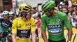 Vítěz letošního ročníku Tour de France Geraint Thomas a nejlepší sprinter Peter Sagan