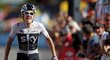 Britský jezdec Geraint Thomas se raduje z vítězství v jedné z horských etap na Tour de France