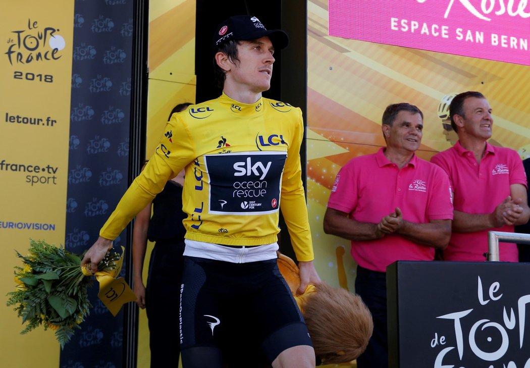 Geraint Thomas převzal žlutý trikot po vítězství v etapě Tour de France