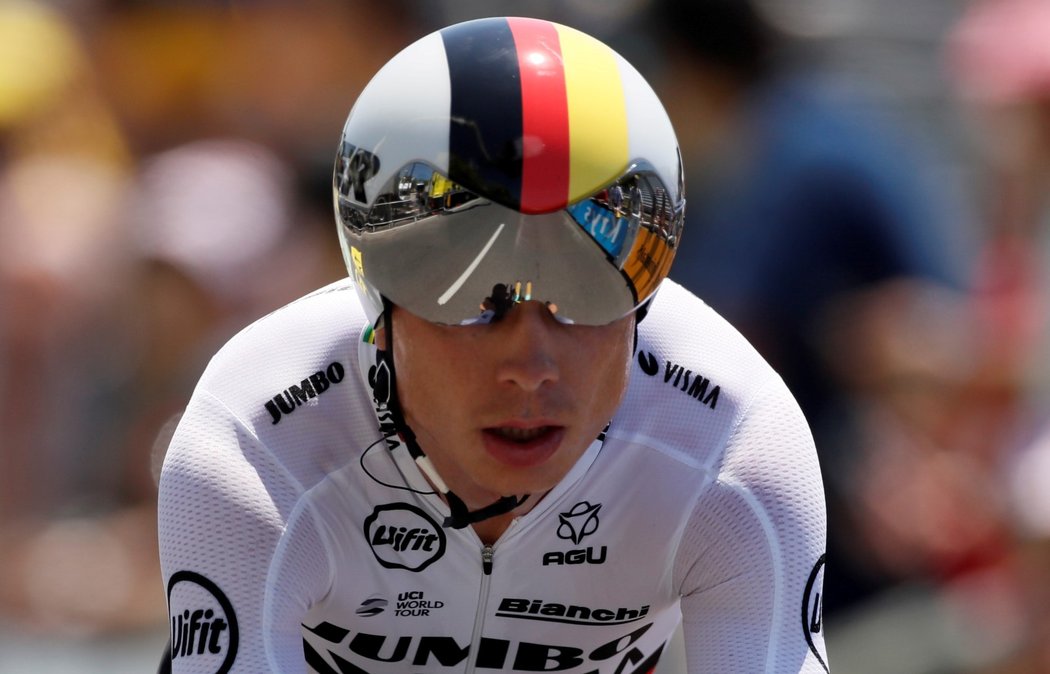 Němec Tony Martin z týmu Jumbo-Visma během časovky na Tour de France 2019