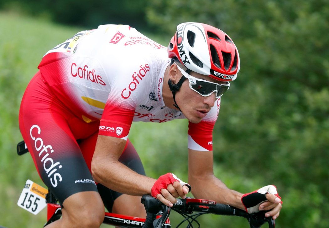 Francouzský cyklista Anthony Perez během 15. etapy Tour de France