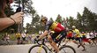 Belgičan Wout van Aert slaví vítězství v 1. etapě Critérium du Dauphiné