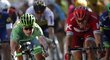 Slovenský závodní Peter Sagan v šestnácté etapě Tour de France těsně porazil Švýcara Alexandera Kristoffa