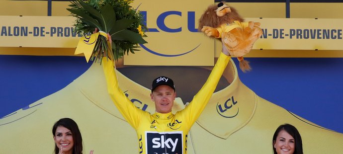 Britský cyklista Chris Froome, lídr závodu Tour de France