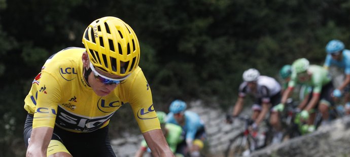 Britský cyklista Chris Froome, lídr závodu Tour de France