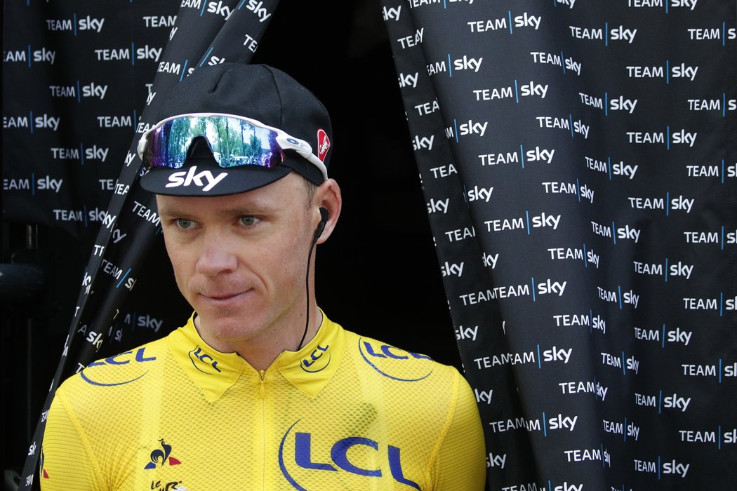 Britský cyklista Chris Froome, lídr závodu Tour de France