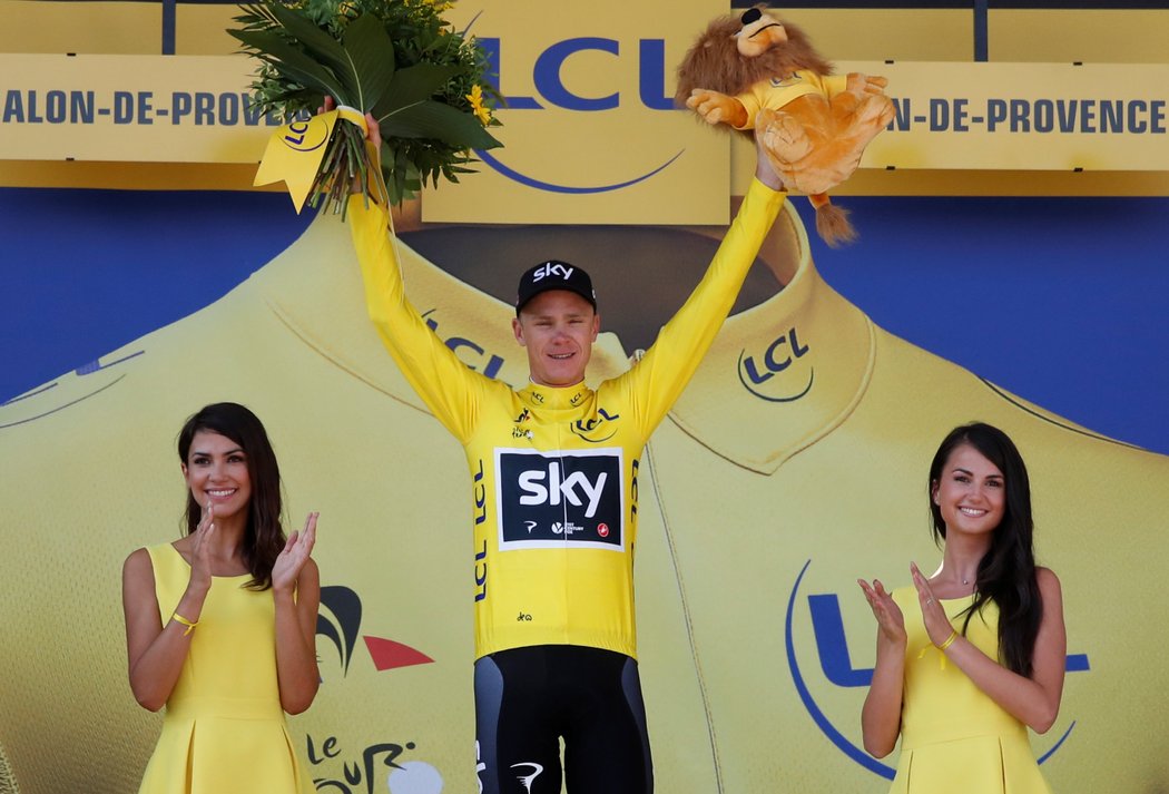 Britský cyklista Chris Froome, lídr závodu Tour de France