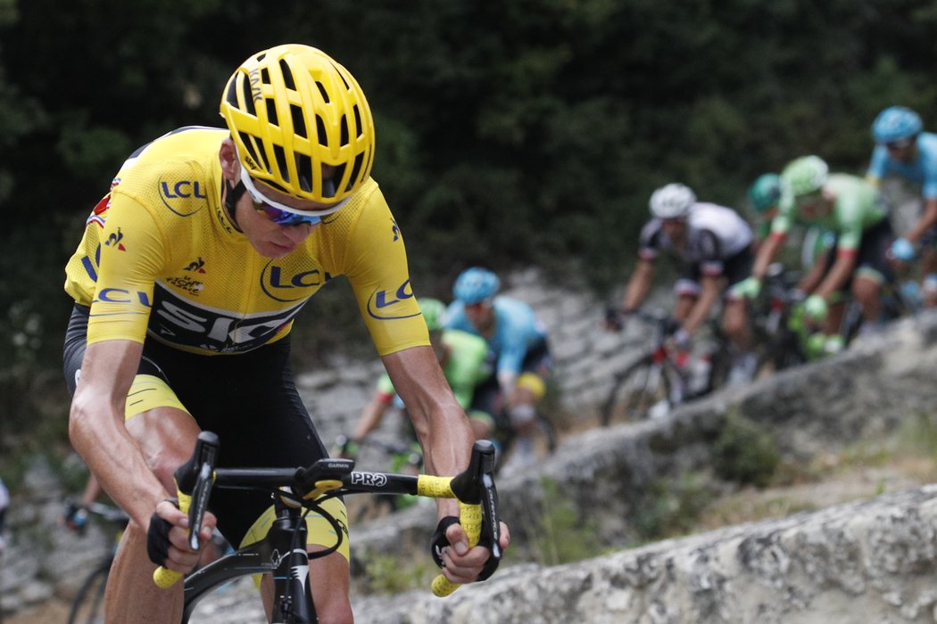 Britský cyklista Chris Froome, lídr závodu Tour de France