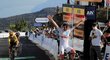 Slovinský cyklista Tadej Pogačar po výhře v královské patnácté etapě na Tour de France